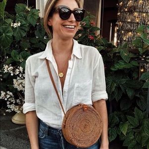 Rattan Mini Circle Bag